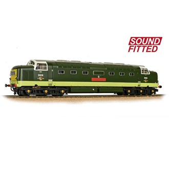 Bachmann Branchline 32-529CSF [OO] 1:76 Class 55 D9010 'The King's Own Scottish Borderer' - BR Two-Tone Green (SYP) (Sound Fitted)