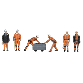 Scenecraft 36-400 [OO] 1:76 1960-70s Coal Miners (6pk)