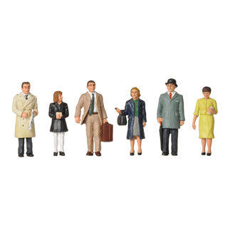 Scenecraft 36-402 [OO] 1:76 1960/70s Standing Station Passengers (6pk)