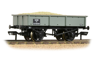 Bachmann Branchline 37-354D [OO] 1:76 BR 13T Steel Sand Tippler - BR Grey (Early)