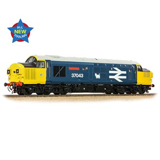 Bachmann Branchline 35-304 [OO] 1:76 Class 37/0 Split Headcode 37043 'Loch Lomond' BR Blue (Large Logo)