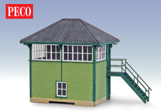 Peco LK-202 OO West Highland Line Signal Box  - Laser Cut Wood Kit