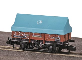 Peco NR-1200B N China Clay Hood Wagon 'UCV B743665' in Bauxite