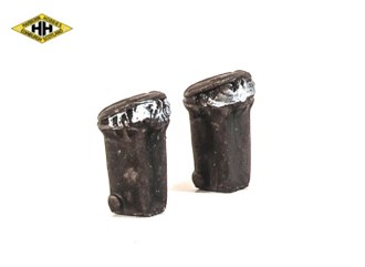 Harburn Hamlet SS376 Wheelie Bins Overfilled - BLACK