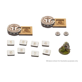 Bolt Action 3: Bolt Action MDF Artillery Zeroing In Markers- USA
